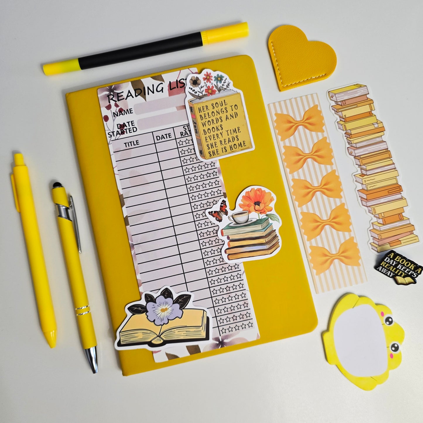 Pack de livresque, pack de lecture pour les débutants. Pack ultime book journaling. Bookish bundle for beginner
Carnet de lecture, inspiration journaling, bullet journal, bookish bundle