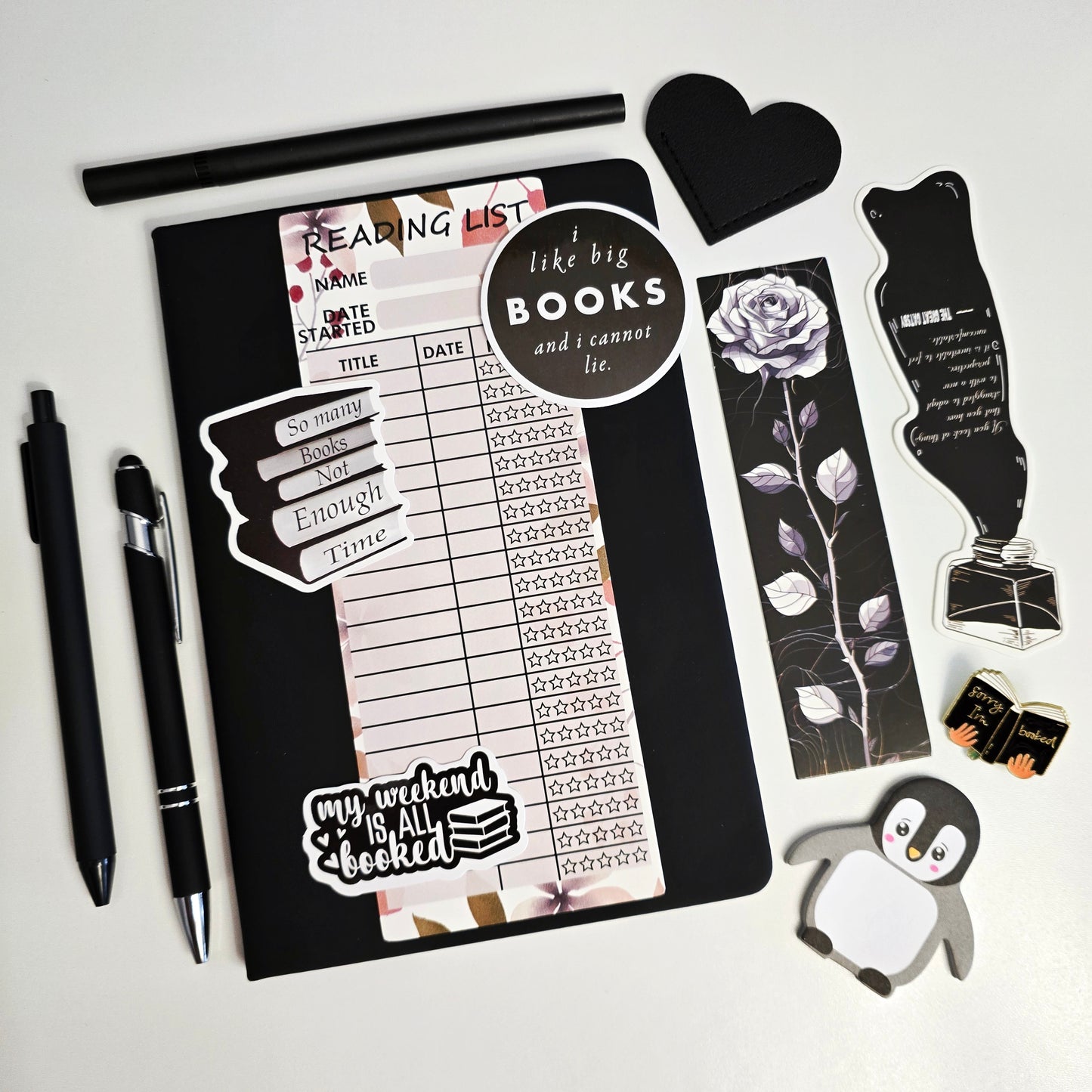 Pack de livresque, pack de lecture pour les débutants. Pack ultime book journaling. Bookish bundle for beginner
Carnet de lecture, inspiration journaling, bullet journal, bookish bundle